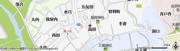 福島県いわき市平幕ノ内（高田）周辺の地図