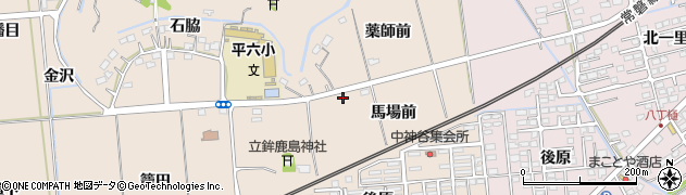 福島県いわき市平中神谷（馬場前）周辺の地図