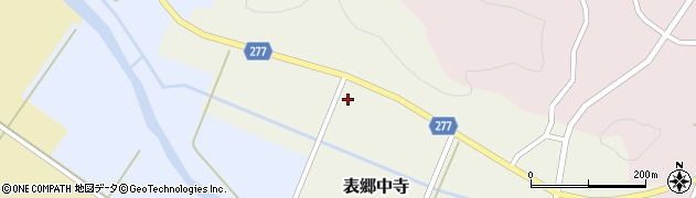 福島県白河市表郷中寺川田周辺の地図