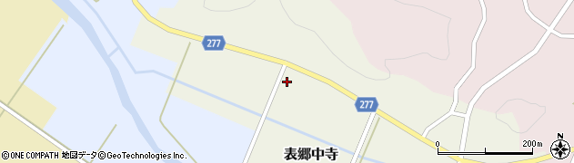 福島県白河市表郷中寺（川田）周辺の地図