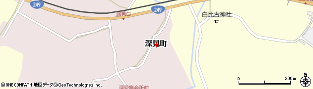 石川県七尾市深見町周辺の地図