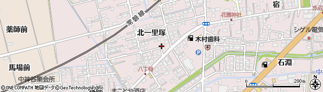 福島県いわき市平下神谷（北一里塚）周辺の地図