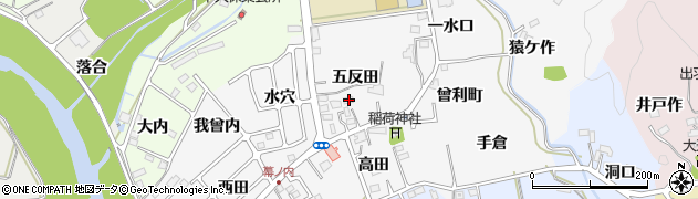 福島県いわき市平幕ノ内（五反田）周辺の地図