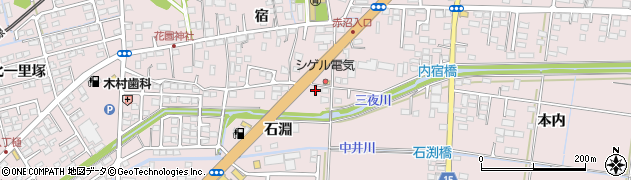 福島県いわき市平下神谷（石淵）周辺の地図