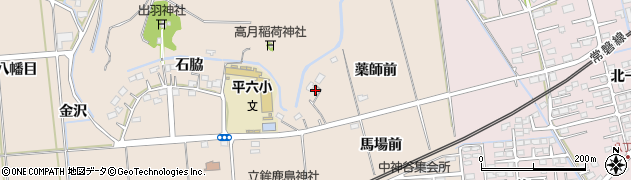 福島県いわき市平中神谷（薬師前）周辺の地図