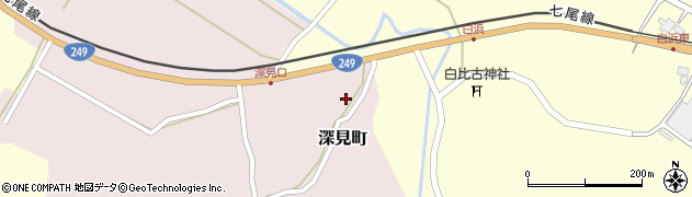 石川県七尾市深見町（レ）周辺の地図