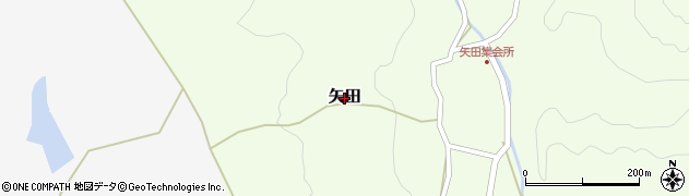 石川県志賀町（羽咋郡）矢田周辺の地図