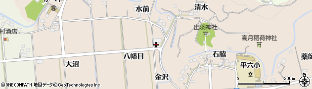 福島県いわき市平中神谷（八幡目）周辺の地図