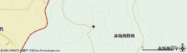 福島県鮫川村（東白川郡）赤坂西野（旗門場）周辺の地図