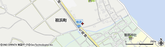 石川県七尾市祖浜町（レ）周辺の地図