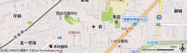 福島県いわき市平下神谷（宿）周辺の地図