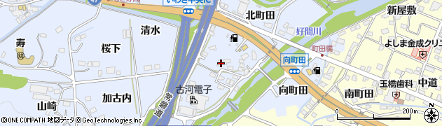 福島県いわき市好間町北好間（南町田）周辺の地図