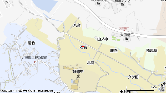 〒970-1143 福島県いわき市好間町小谷作の地図