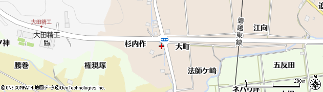 福島県いわき市好間町愛谷（杉内作）周辺の地図