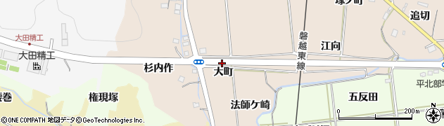 福島県いわき市好間町愛谷大町周辺の地図