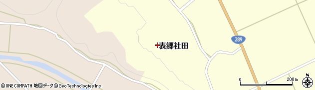 福島県白河市表郷社田背戸山周辺の地図