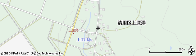 新潟県上越市清里区上深澤周辺の地図
