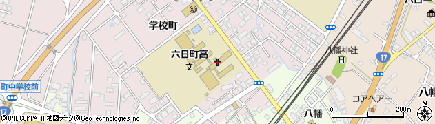 新潟県立六日町高等学校　教務室周辺の地図