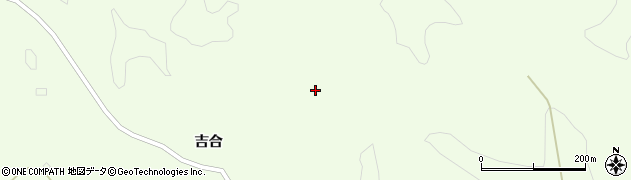 福島県鮫川村（東白川郡）西山（後吉合）周辺の地図