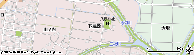 福島県いわき市平下神谷（下屋敷）周辺の地図