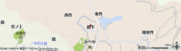 福島県いわき市平中神谷（館下）周辺の地図