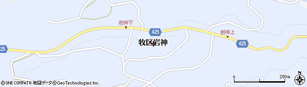 新潟県上越市牧区岩神周辺の地図