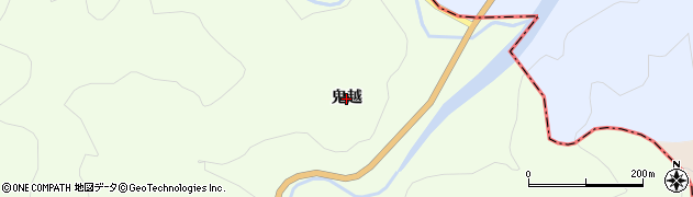 福島県鮫川村（東白川郡）西山（鬼越）周辺の地図