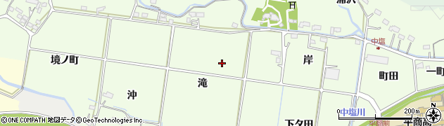 福島県いわき市平中塩（滝）周辺の地図