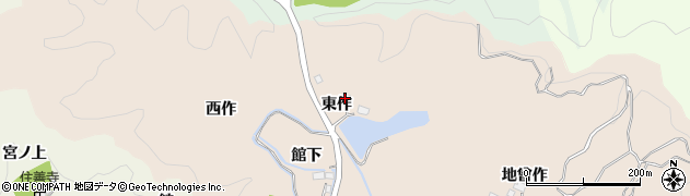 福島県いわき市平中神谷（東作）周辺の地図
