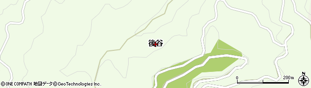 新潟県上越市後谷周辺の地図
