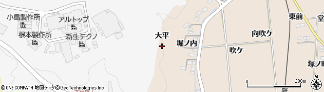 福島県いわき市好間町愛谷大平周辺の地図