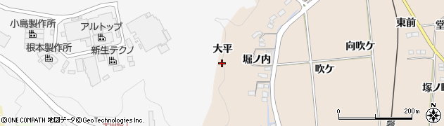 福島県いわき市好間町愛谷（大平）周辺の地図