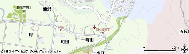 福島県いわき市平中塩（草鹿）周辺の地図