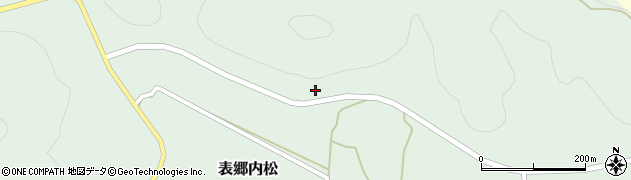 福島県白河市表郷内松塩ヶ沢周辺の地図