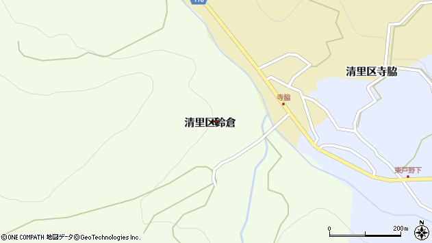 〒943-0535 新潟県上越市清里区鈴倉の地図