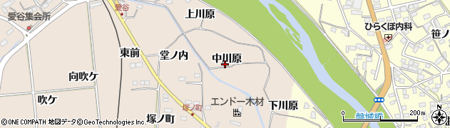 福島県いわき市好間町愛谷（中川原）周辺の地図