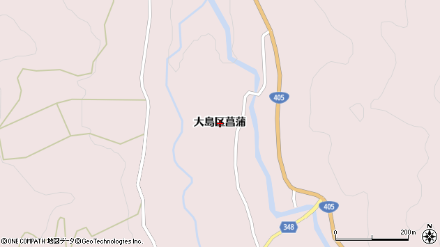 〒942-1216 新潟県上越市大島区菖蒲の地図