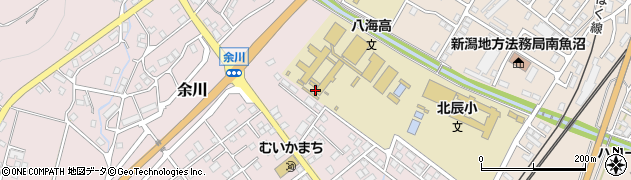 新潟県立八海高等学校　教務室周辺の地図