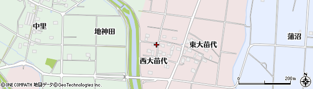 福島県いわき市平下神谷（西大苗代）周辺の地図
