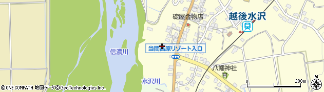 新潟県十日町市水沢周辺の地図