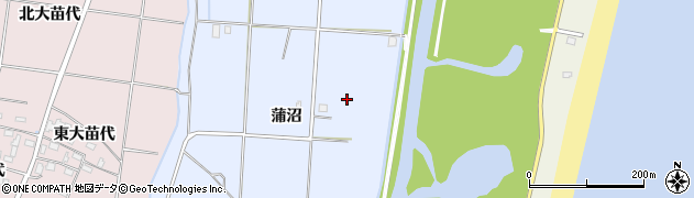 福島県いわき市四倉町細谷蒲沼周辺の地図