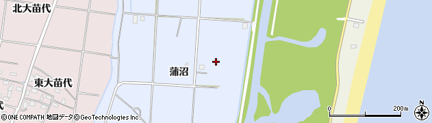 福島県いわき市四倉町細谷（蒲沼）周辺の地図
