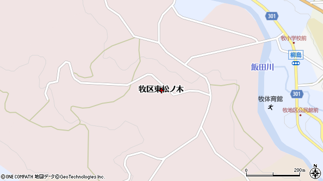 〒943-0641 新潟県上越市牧区東松ノ木の地図
