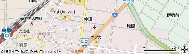 福島県いわき市平下神谷仲田58周辺の地図