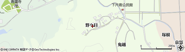 福島県いわき市平下片寄（野々目）周辺の地図