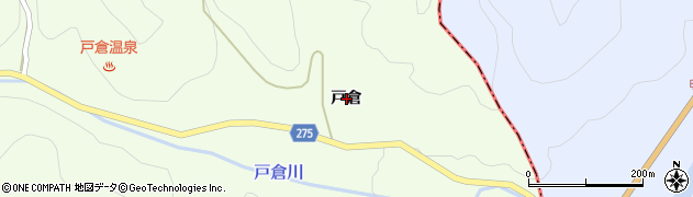 福島県鮫川村（東白川郡）西山（戸倉）周辺の地図