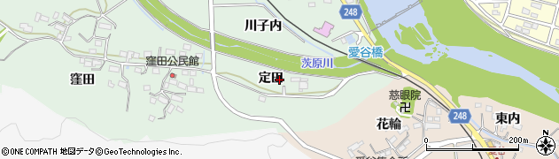 福島県いわき市平赤井（定田）周辺の地図