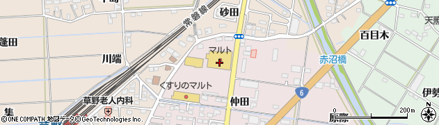 福島県いわき市平下神谷仲田120周辺の地図