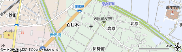 福島県いわき市平原高野（伊勢前）周辺の地図