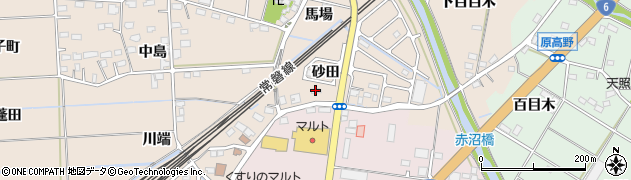 福島県いわき市平泉崎砂田周辺の地図